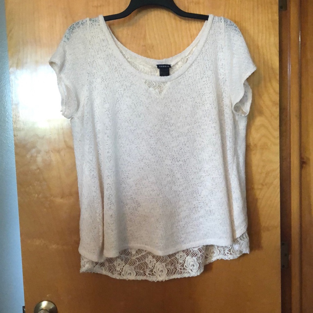 Torrid criss cross lace back